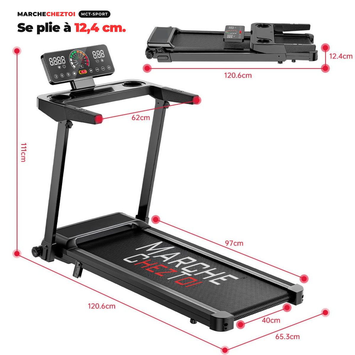 MCT-SPORT WALKING PAD (1-12 KM/H)