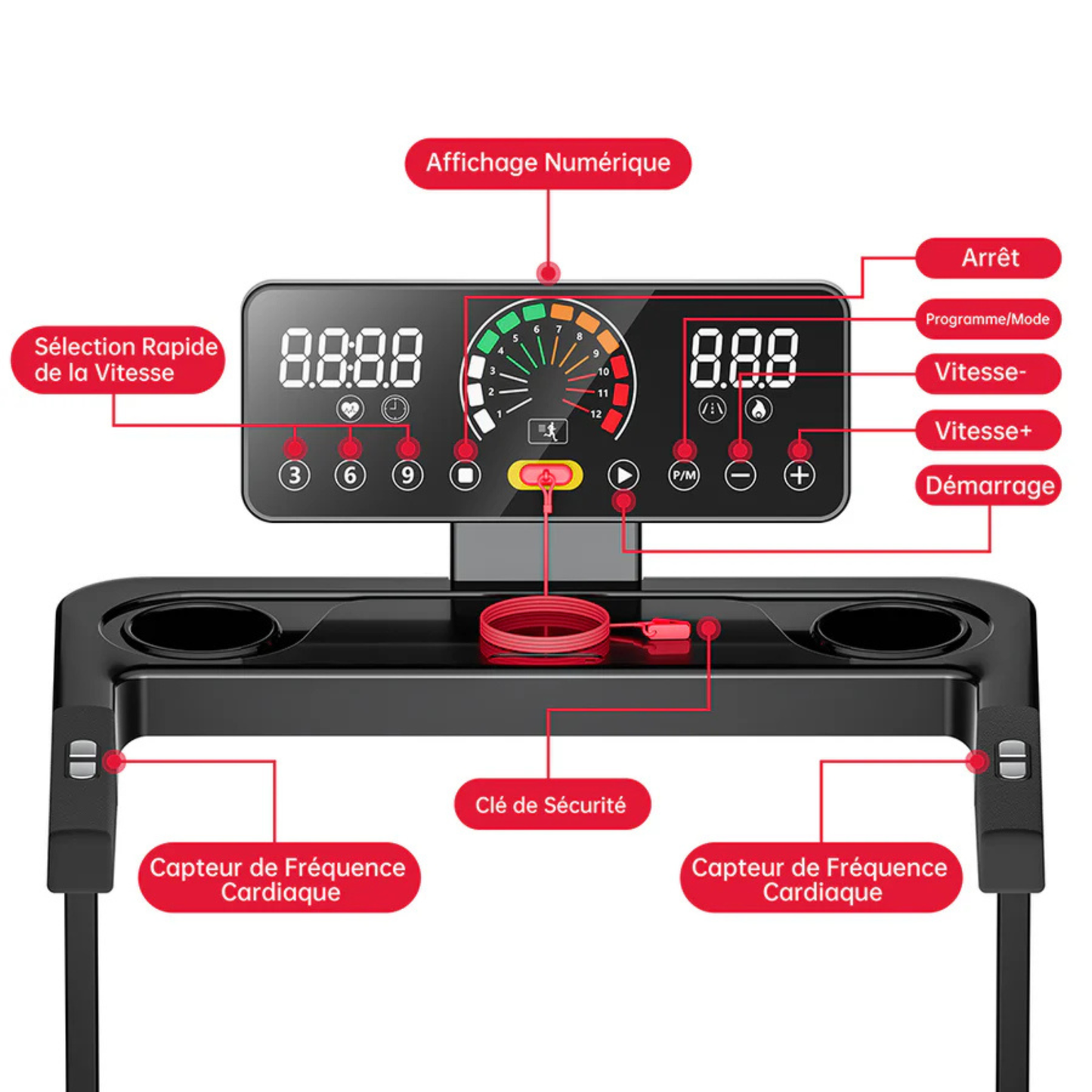 TAPIS DE MARCHE MCT-SPORT (1-12 KM/H)
