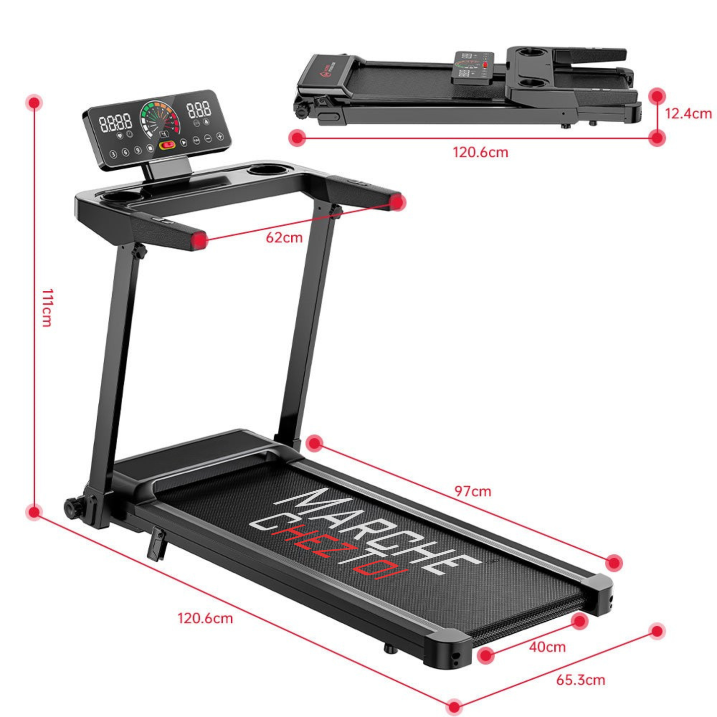 TAPIS DE MARCHE MCT-SPORT (1-12 KM/H)